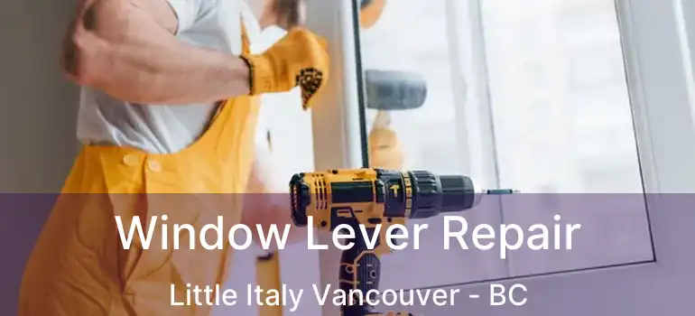  Window Lever Repair Little Italy Vancouver - BC