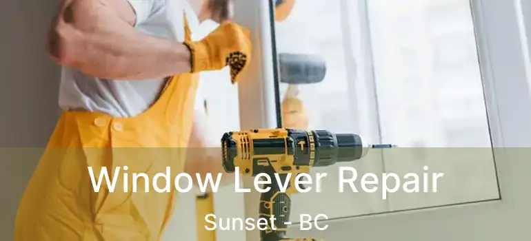 Window Lever Repair Sunset - BC