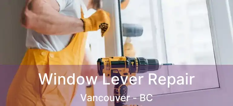  Window Lever Repair Vancouver - BC