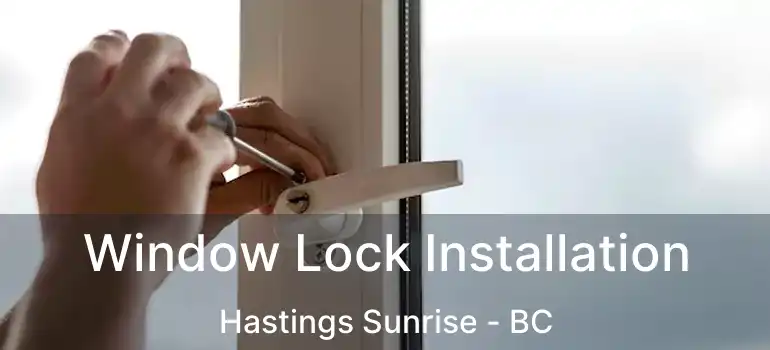  Window Lock Installation Hastings Sunrise - BC