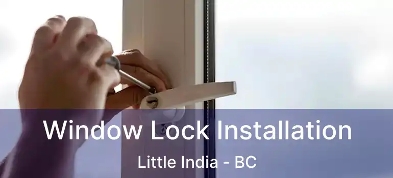  Window Lock Installation Little India - BC