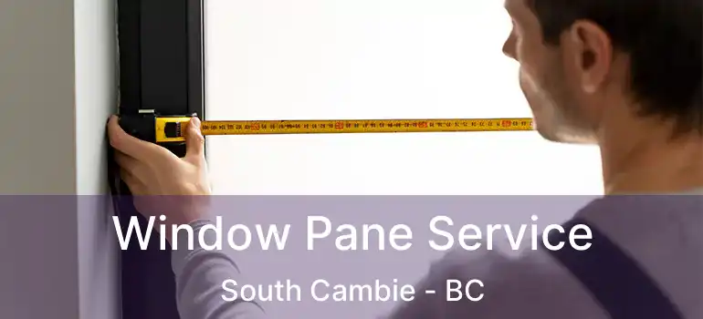  Window Pane Service South Cambie - BC