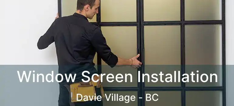  Window Screen Installation Davie Village - BC