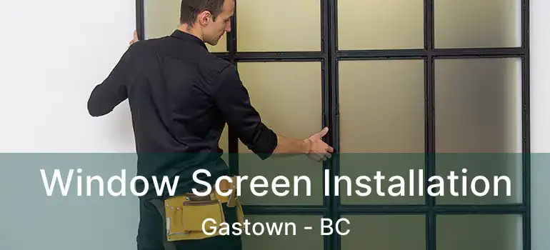  Window Screen Installation Gastown - BC