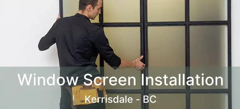  Window Screen Installation Kerrisdale - BC