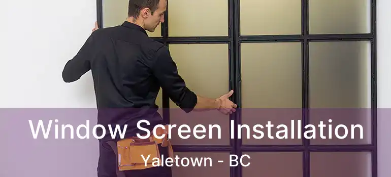  Window Screen Installation Yaletown - BC