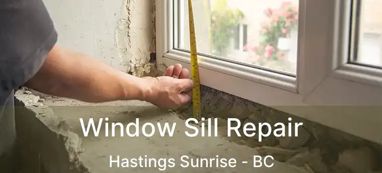  Window Sill Repair Hastings Sunrise - BC