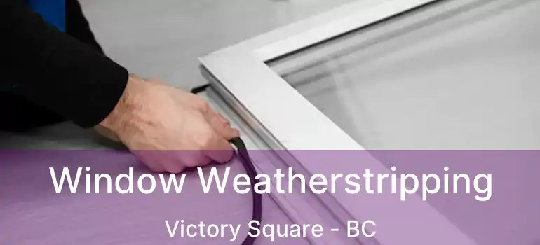  Window Weatherstripping Victory Square - BC